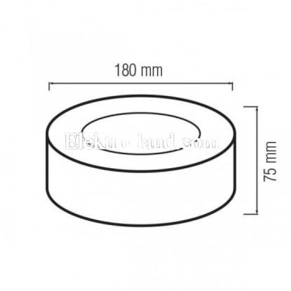 Накладной светильник LED 15W HOROZ SANDRA-15 4200K